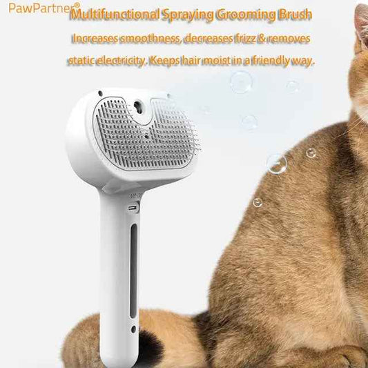 PawPartner Mist Self-Cleaning Pet Comb