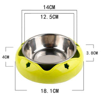 Stainless Steel Non-Slip Pet Bowl – Food & Water Feeder for Dogs & Cats