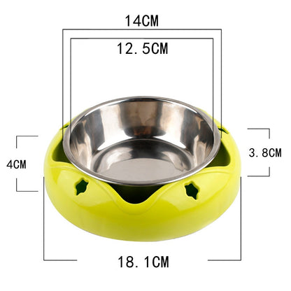 Stainless Steel Non-Slip Pet Bowl – Food & Water Feeder for Dogs & Cats