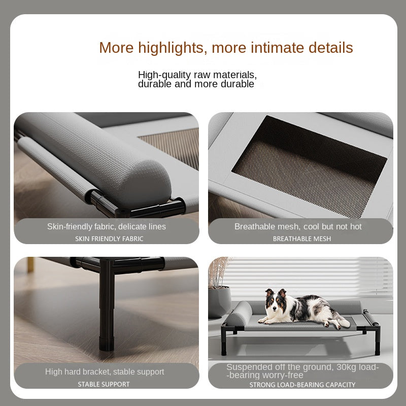 Breathable Pet Bed for Cats & Dogs – All-Season Comfort