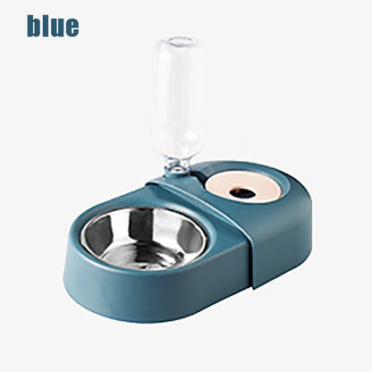 Pet Bowl & Automatic Water Fountain – Anti-Spill Feeder for Dogs & Cats