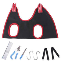 Pet Grooming Hammock with Nail Trimming Kit – For Cats & Small-Medium Dogs