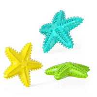 Starfish Dog Molar Chew Toy – Squeaky TPR Dental Stick for Dogs