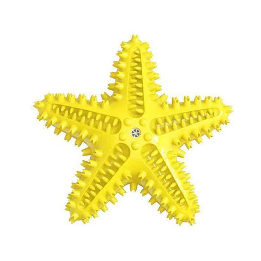 Starfish Dog Molar Chew Toy – Squeaky TPR Dental Stick for Dogs